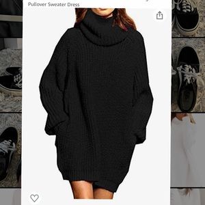 Black oversized sweater